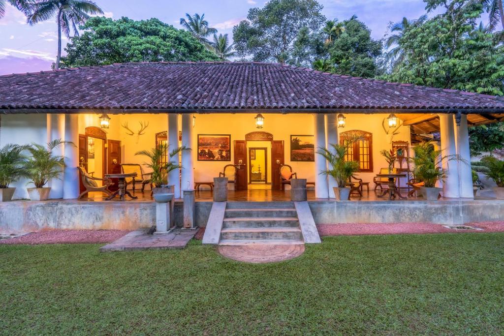 Zahrada ubytování Athulya Villas, Kandy
