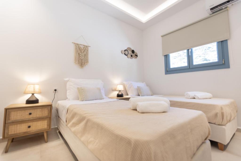 Postel nebo postele na pokoji v ubytování Apaggio luxury villa
