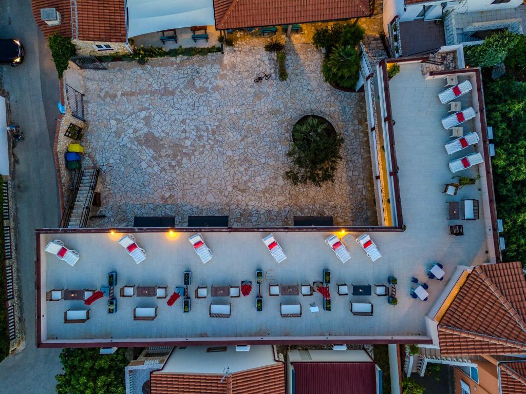 Letecký snímek ubytování Guesthouse Kod Spavalice