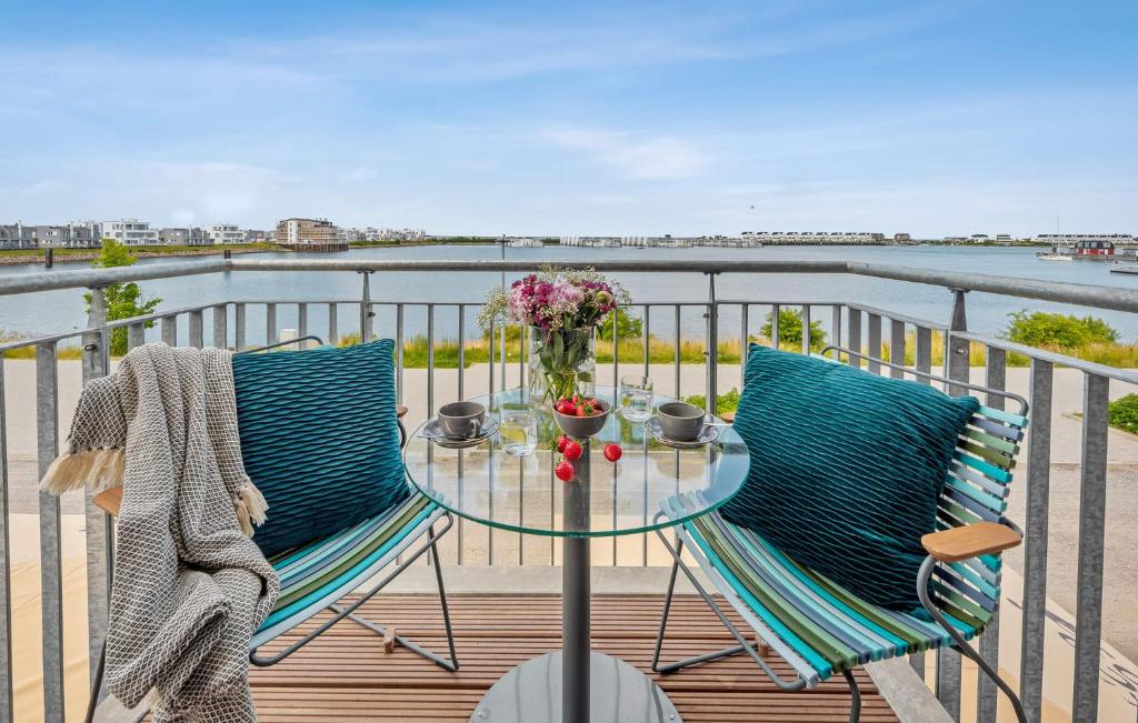 Μπαλκόνι ή βεράντα στο Langebank Mit Hafenblick