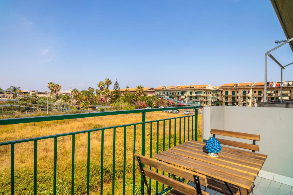 Balkón nebo terasa v ubytování Etnabeach Apartament - Fondachello