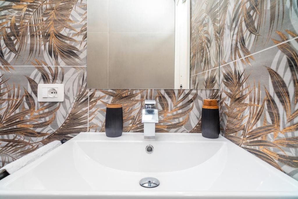 Koupelna v ubytování Etnabeach Apartament - Fondachello