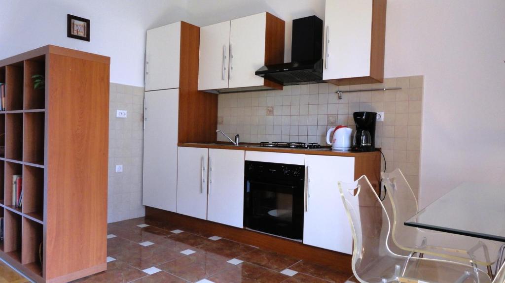 Kuchyň nebo kuchyňský kout v ubytování Luxurious Djuran Apartment