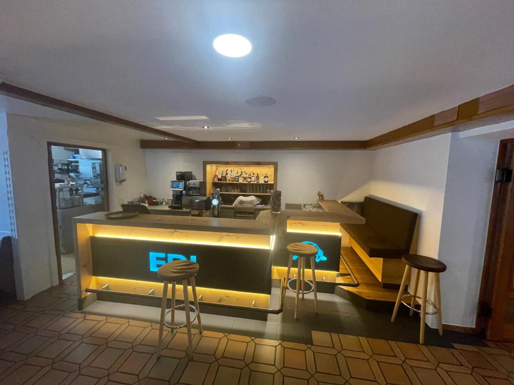 Kuchyň nebo kuchyňský kout v ubytování Hotel Edi
