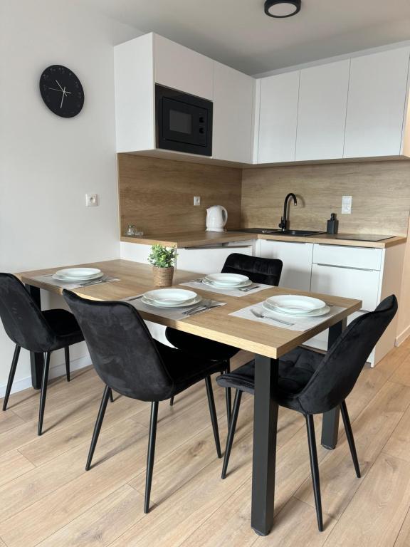 Kuchyň nebo kuchyňský kout v ubytování Apartmán Lesná 5, Bojnice