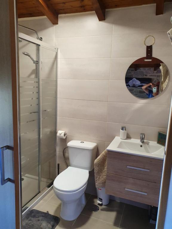 Koupelna v ubytování CASA Eiró