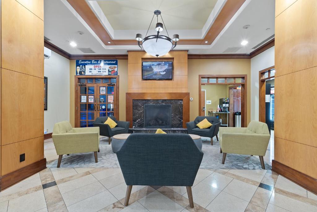 Posezení v ubytování Hotel Executive Suites