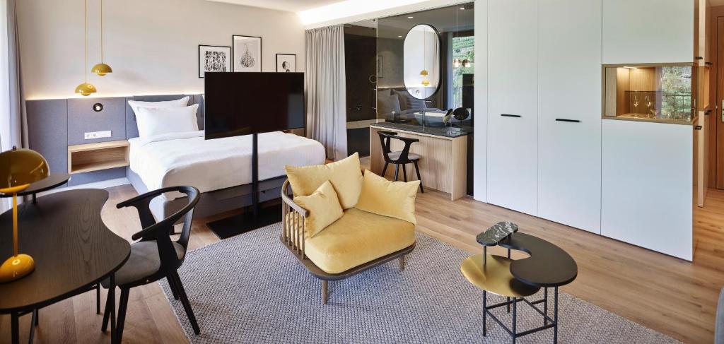 Kuchyň nebo kuchyňský kout v ubytování Steigenberger Hotel & Spa Krems