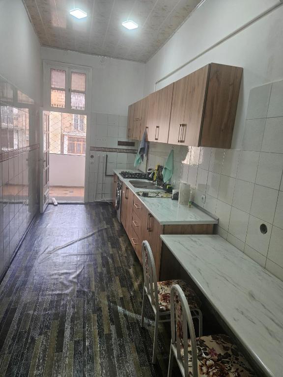 Kuchyň nebo kuchyňský kout v ubytování Freestyle Hostel Baku