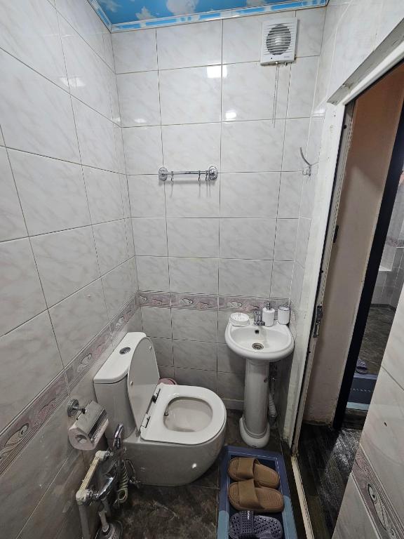 Koupelna v ubytování Freestyle Hostel Baku