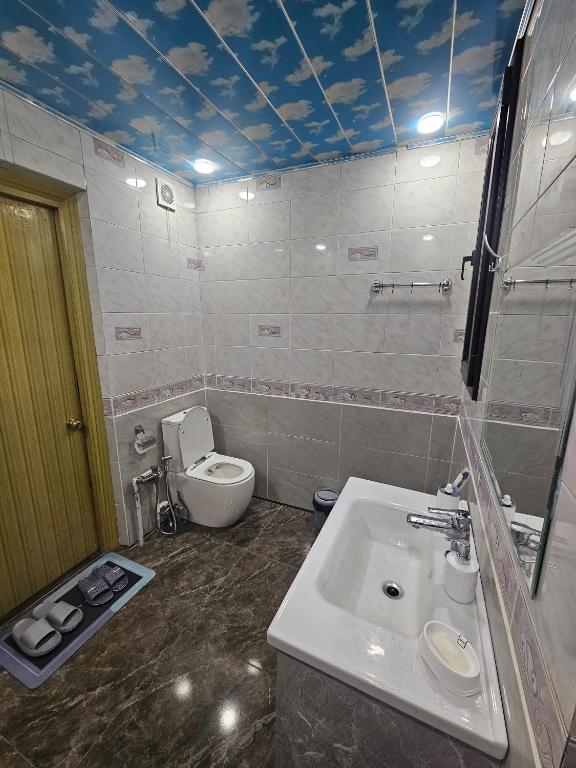 Koupelna v ubytování Freestyle Hostel Baku