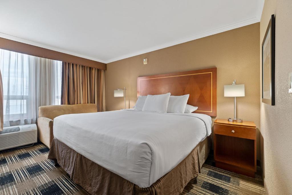 Postel nebo postele na pokoji v ubytování Hotel Executive Suites
