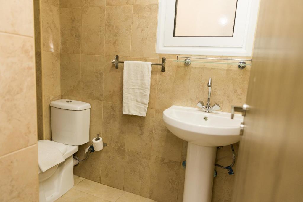 Koupelna v ubytování Alecos Hotel Apartments
