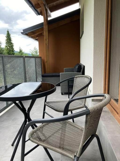 Balkón nebo terasa v ubytování Apartmán Vrbno pod Pradědem