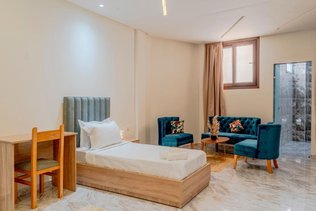 Postel nebo postele na pokoji v ubytování Blue Vista Hotel
