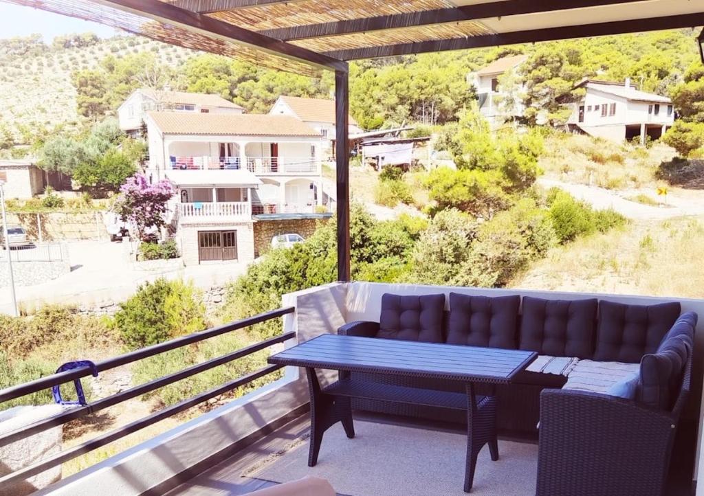 Balkón alebo terasa v ubytovaní Apartments Hasanovic Rukavac