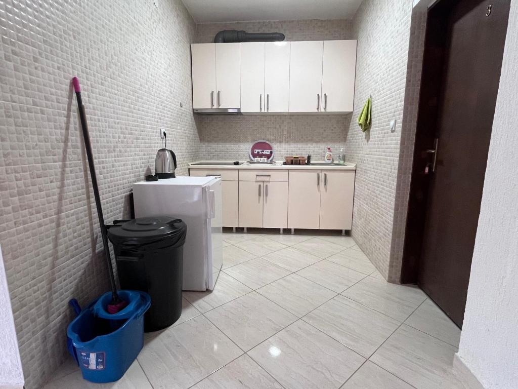 Kuchyň nebo kuchyňský kout v ubytování Saraj appartments