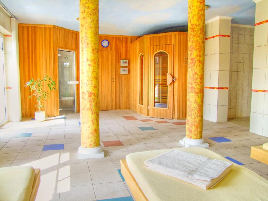 Koupelna v ubytování Kurhaus Devin