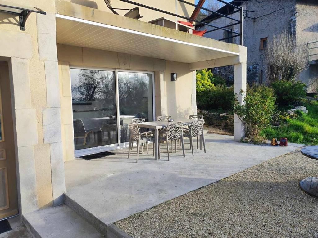 Balkón nebo terasa v ubytování Gite spa blanche neige vercors