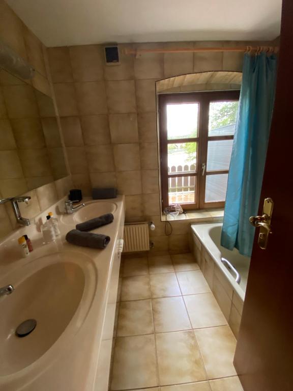 Koupelna v ubytování Gästehaus Altes Fährhaus