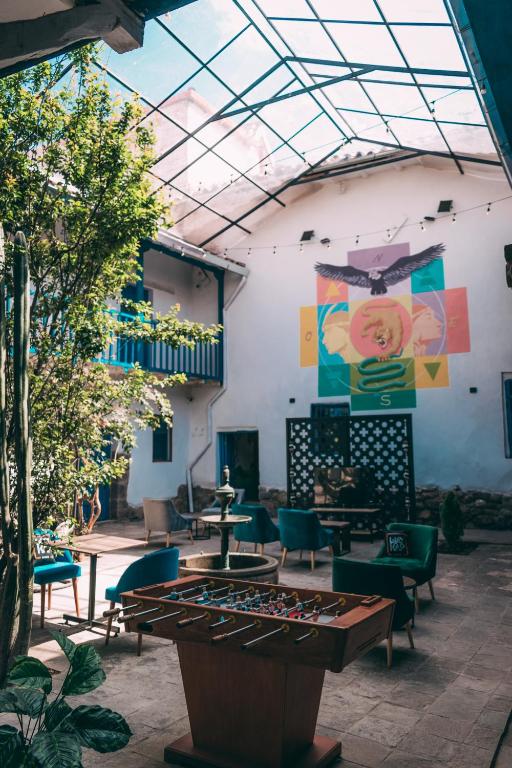 Prostor za sedenje u objektu Way Kap Hostel Cusco