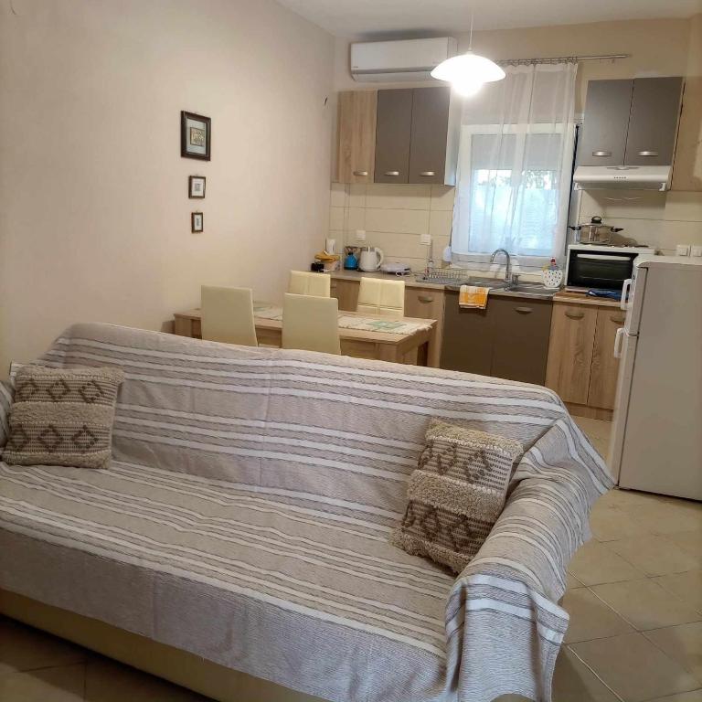 Kuchyň nebo kuchyňský kout v ubytování Fanis Apartments