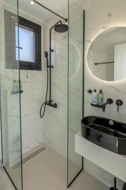 Koupelna v ubytování Ventum Villas