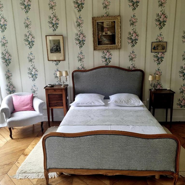 Château des Charmes - Chambre Double Avec Vue Sur Le Jardin