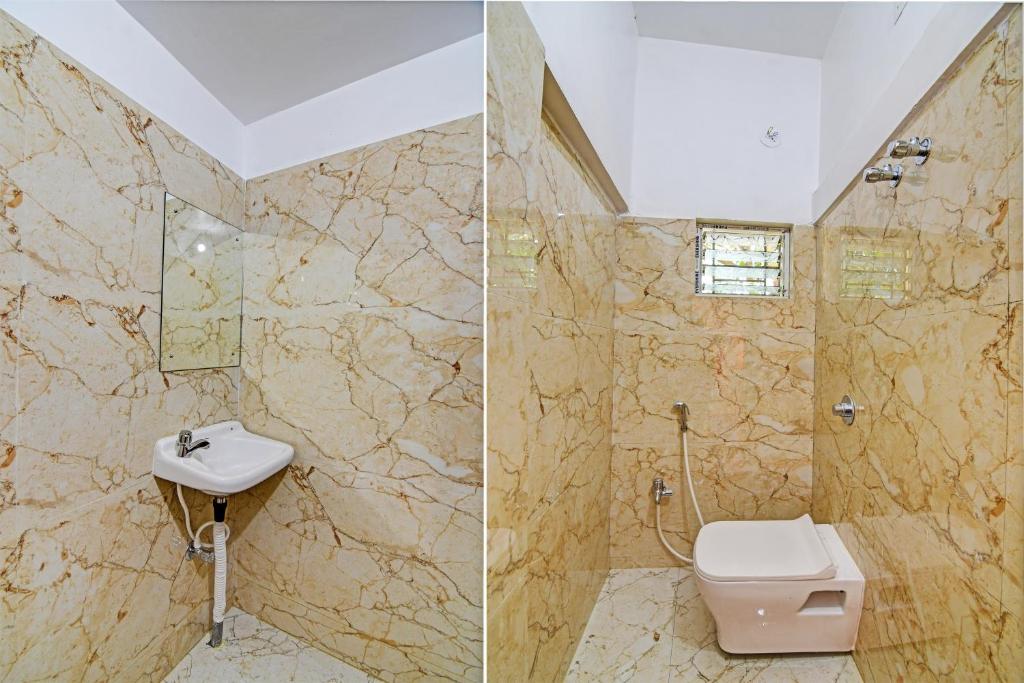 Koupelna v ubytování Hotel O Golden Palace