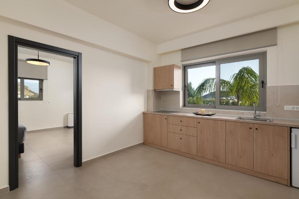 Kuchyň nebo kuchyňský kout v ubytování Pantheon Luxury Villas Rhodes Island