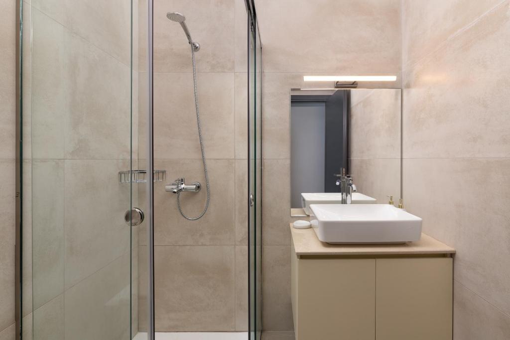 Koupelna v ubytování Pantheon Luxury Villas Rhodes Island