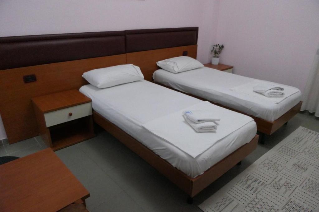 Postel nebo postele na pokoji v ubytování Hotel Edland