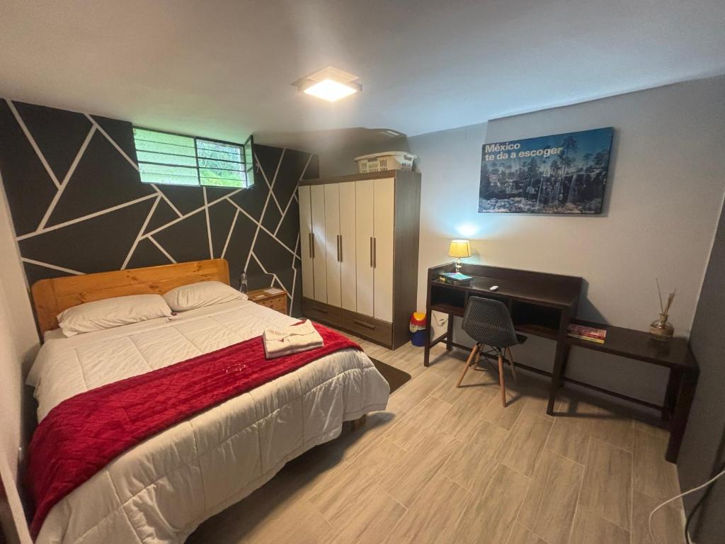 Postel nebo postele na pokoji v ubytování St. Gallen Haus