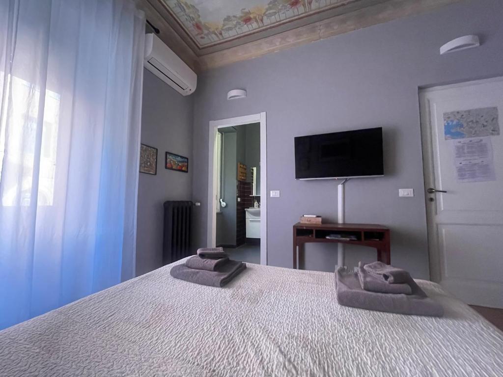 TV a/nebo společenská místnost v ubytování B&B U Sente
