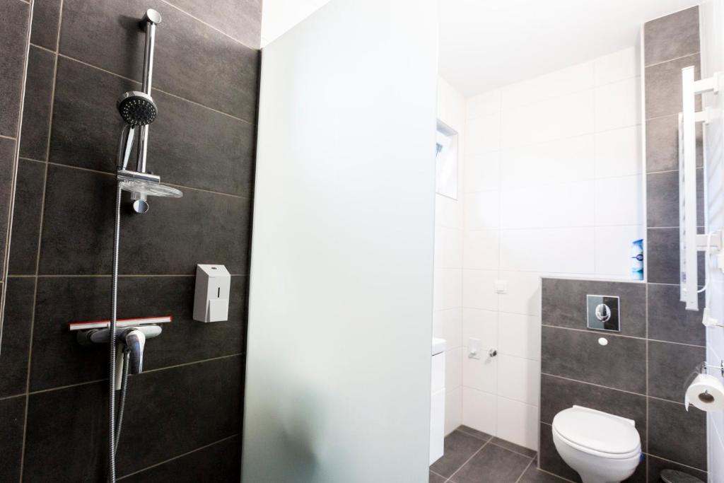 Koupelna v ubytování Horváth Apartman