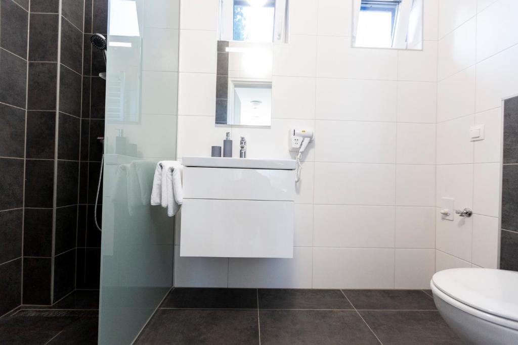 Koupelna v ubytování Horváth Apartman