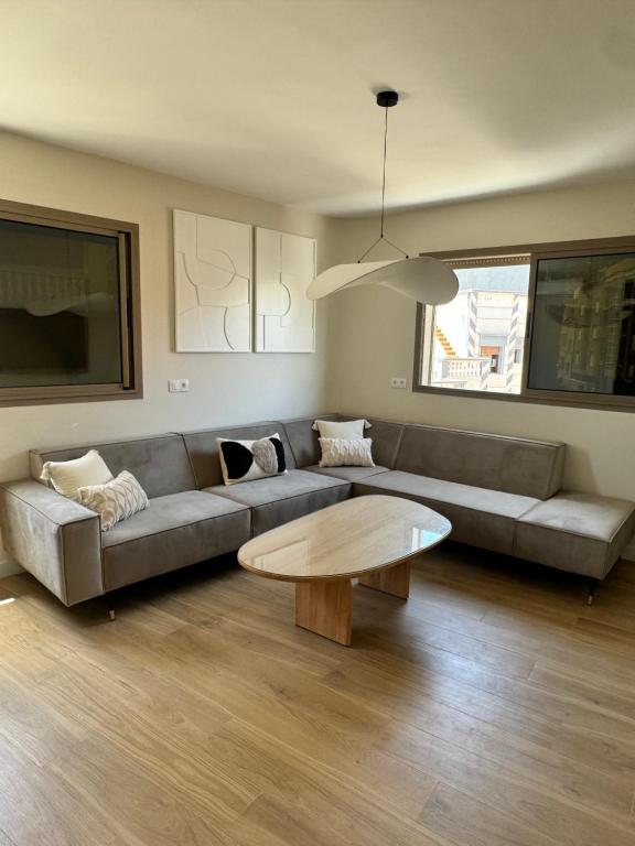Posezení v ubytování belle vue appartement al hoceima
