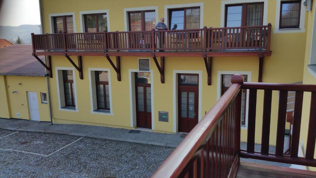 Balkón nebo terasa v ubytování Hotel Výpřež - Děčín