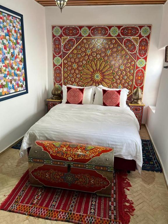 Letto o letti in una camera di Dar Mounia