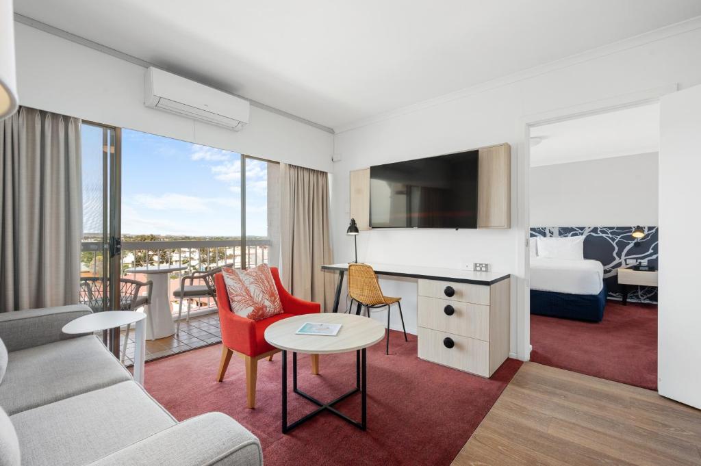 Posezení v ubytování The Plaza Hotel Kalgoorlie