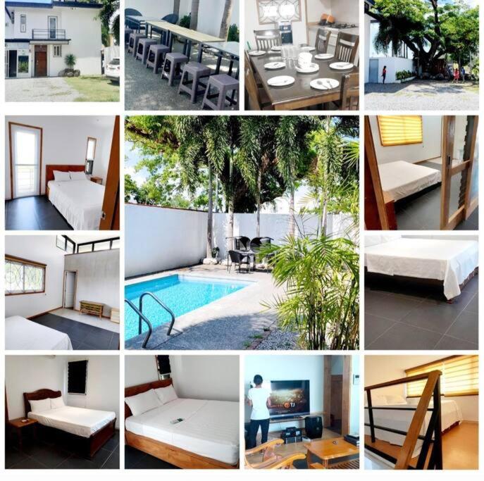 Postel nebo postele na pokoji v ubytování clark pool villa