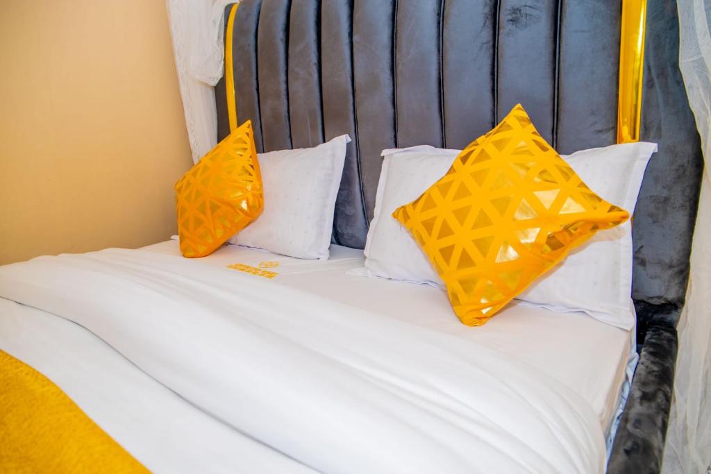 Postel nebo postele na pokoji v ubytování Greenstar cozy home