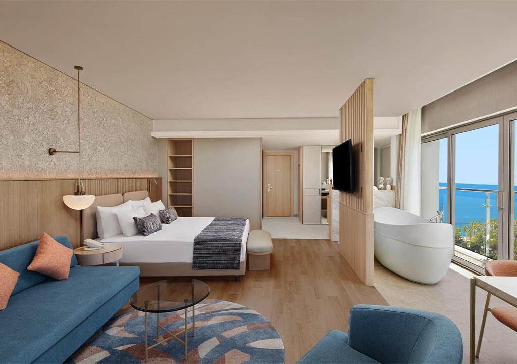 Postel nebo postele na pokoji v ubytování Akra Sorgun Tui Blue Sensatori - Ultra All Inclusive