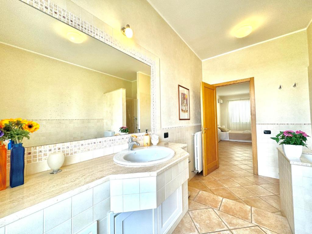 Koupelna v ubytování A casa di Chiara