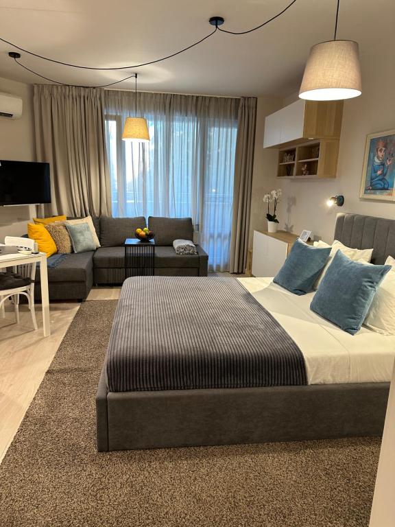 Χώρος καθιστικού στο Serenity studio