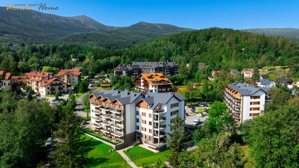 Výhľad na hory alebo výhľad na hory priamo z apartmánu
