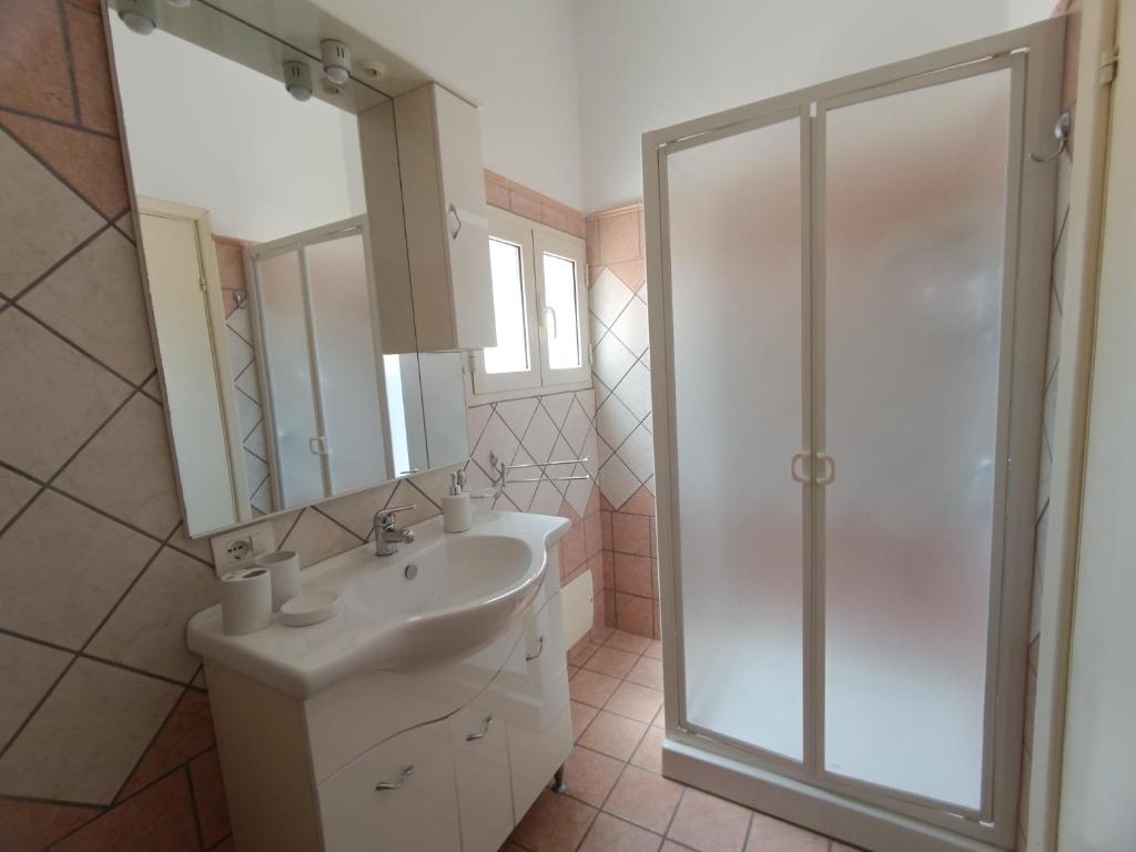 Koupelna v ubytování Casa Iole