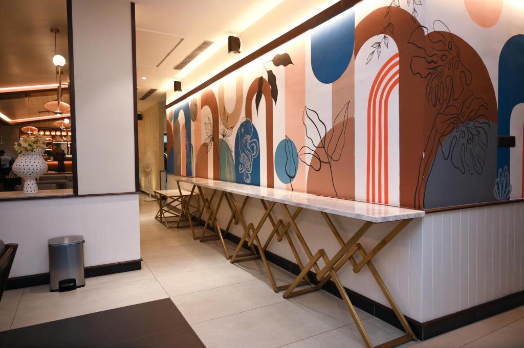 Posezení v ubytování Hotel Sonar Bangla Puri