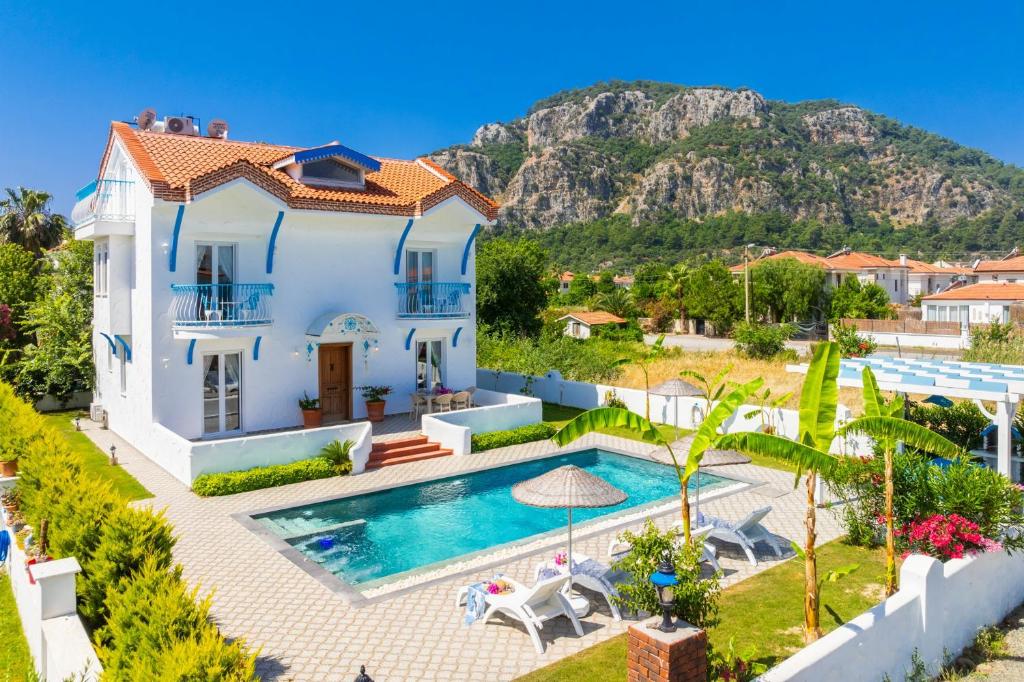 an image of a villa with a swimming pool at Villa Blue Island in Dalyan