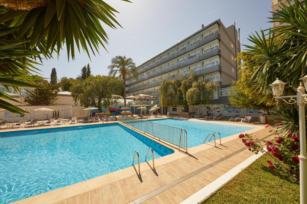an image of a swimming pool at a hotel at Hotel Joan Miró Museum in Palma de Mallorca